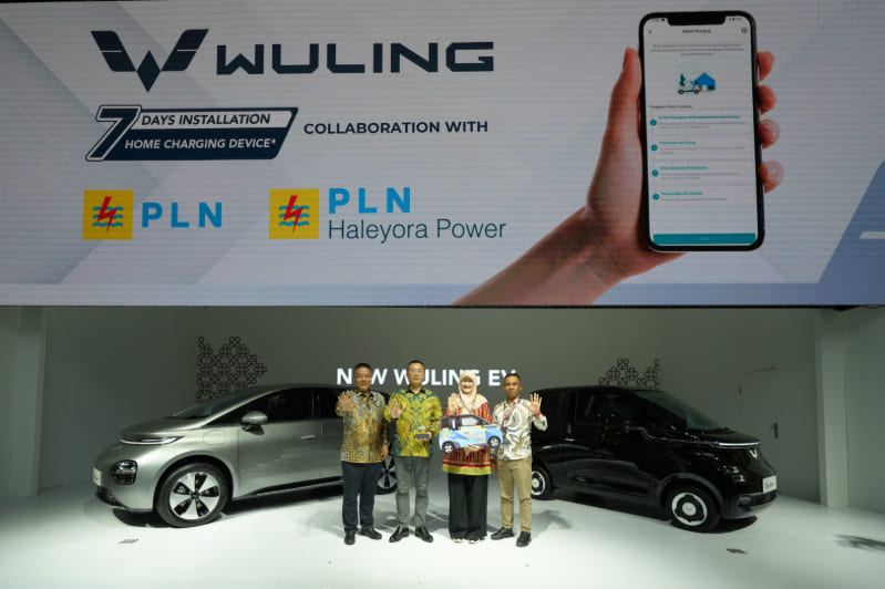 Wuling Jalin Kerja Sama dengan PT Haleyora Power untuk Layanan 7 Days Home Charging Device