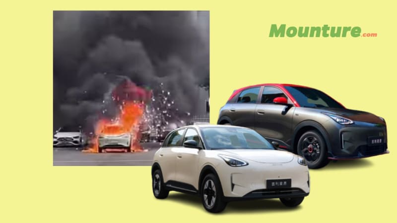 Geely Xingyuan Terbakar