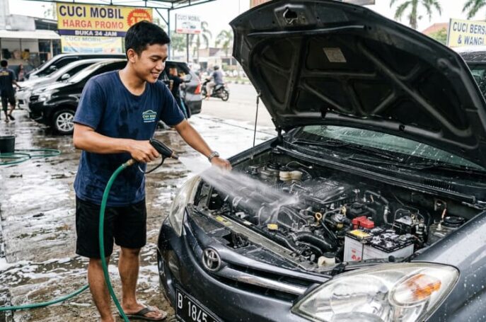 Cuci Mesin Mobil