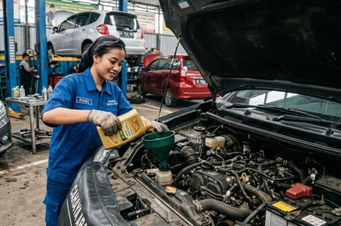 Ganti Oli Mesin Mobil
