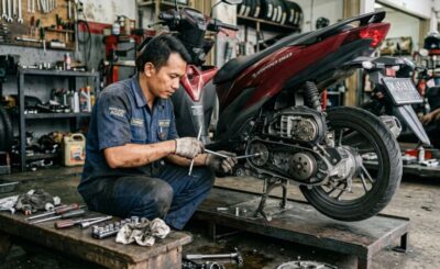 Bongkar CVT Motor Matic