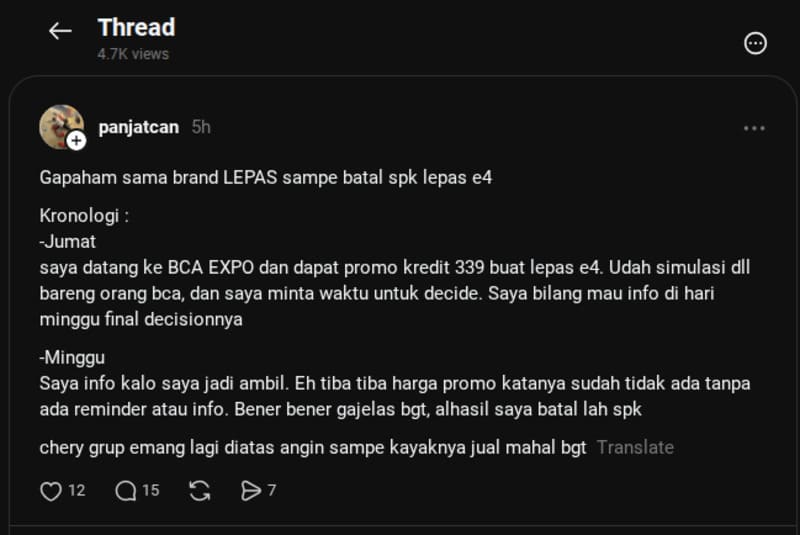 Promo Lepas di BCA Expo 2026