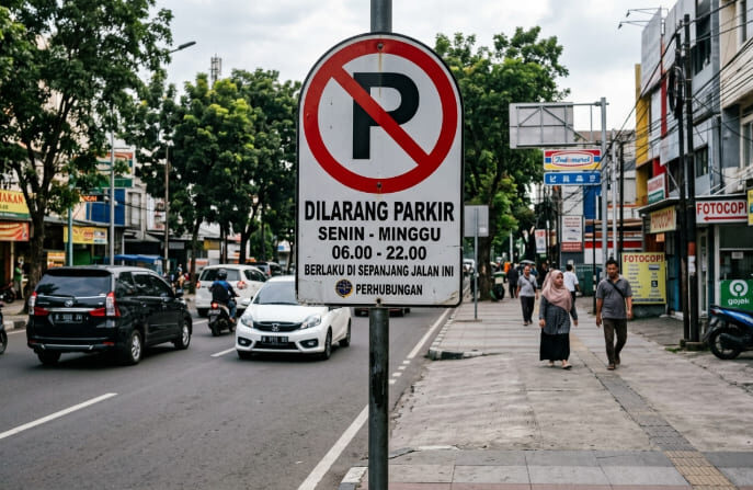 Rambu Dilarang Parkir