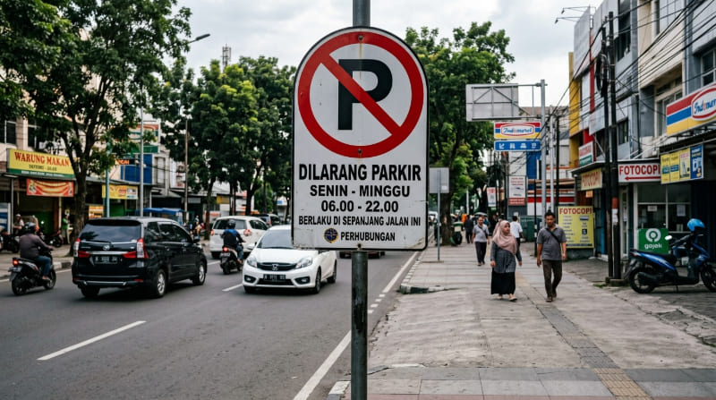 Rambu Dilarang Parkir